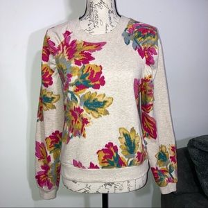 Anthropologie Edita Floral Crewneck Sweatshirt